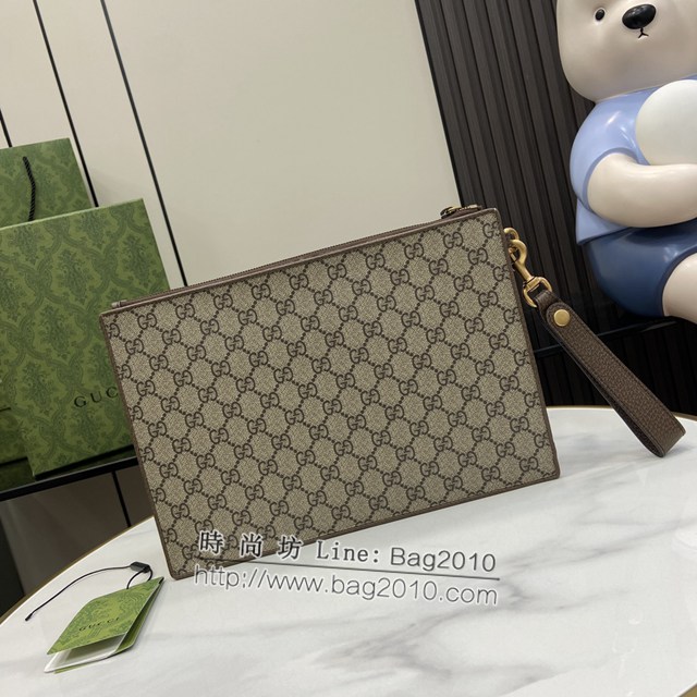 Gucci專櫃古馳最新款Ophidia系列手包男士手拿包 jh2282型號：473915